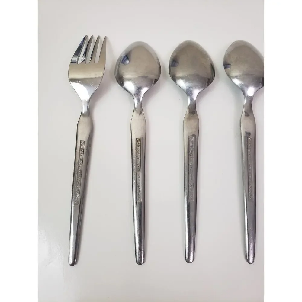 Stanley Roberts SRI CORTINA Stainless Japan Flatware Forks Spoons Teaspoon 4 Pcs